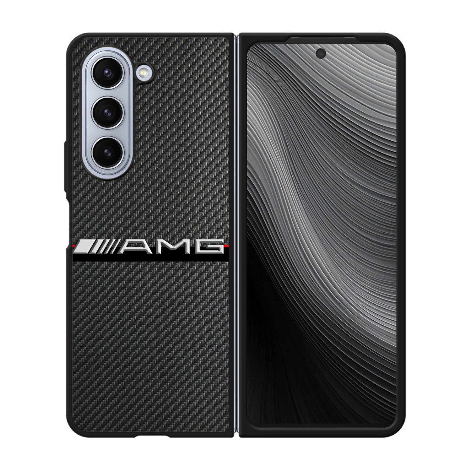 Mercedes Benz AMG Carbon Fiber Case Samsung Galaxy z Fold 5 5G BC0463