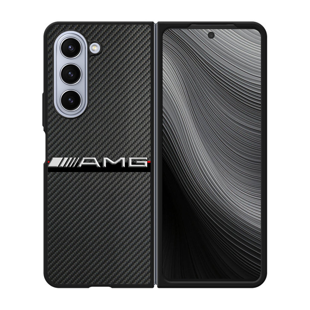Mercedes Benz AMG Carbon Fiber Case Samsung Galaxy z Fold 5 5G BC0463