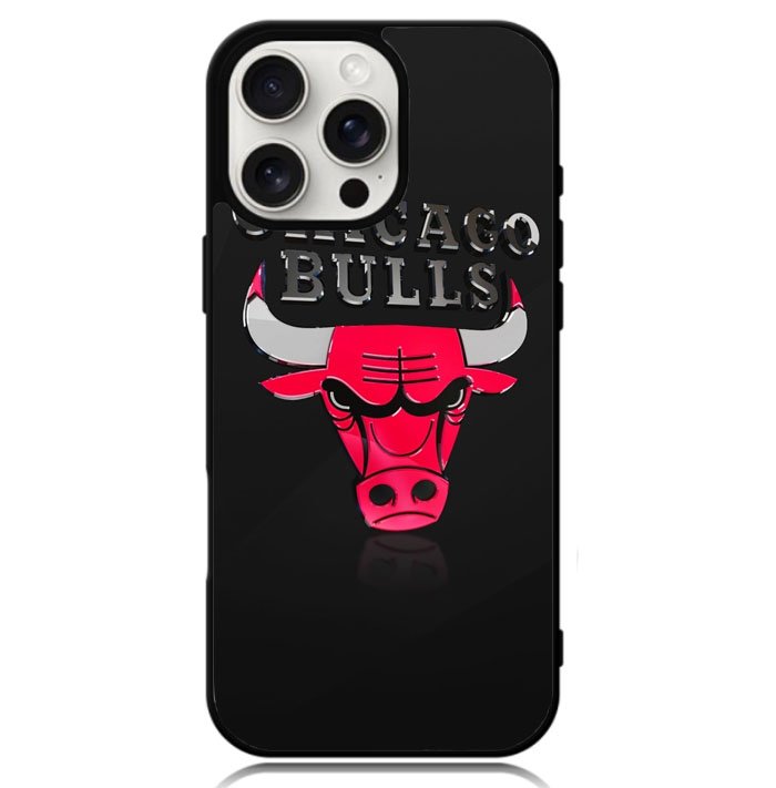 Shiny Chicago Bulls Case iPhone 16 Pro BC0400