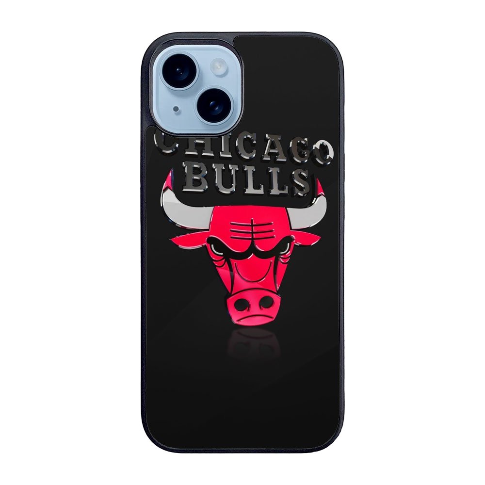 Shiny Chicago Bulls Case iPhone 15 Plus BC0400