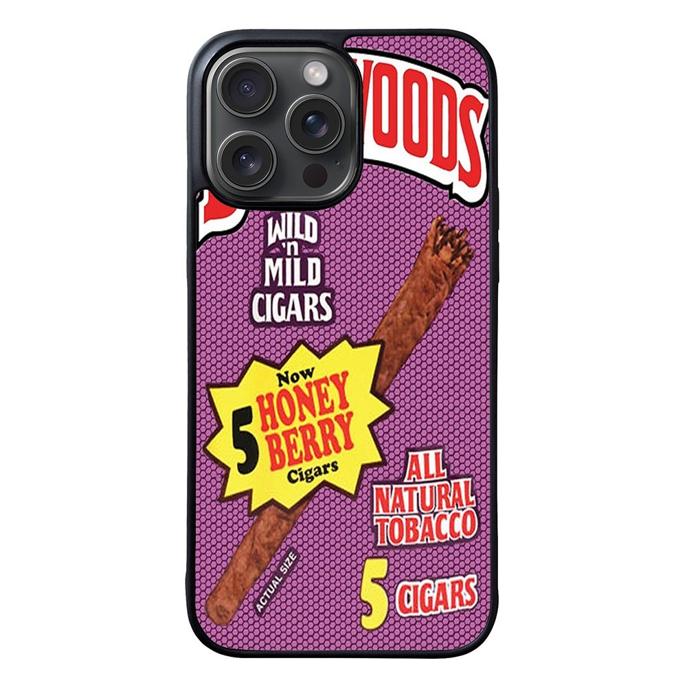 Backwoods Honey Berry Cigars Case iPhone 15 Pro BC0409