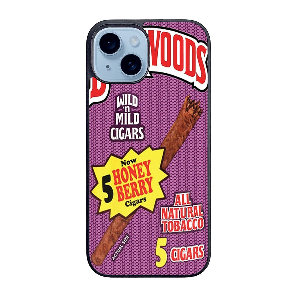 Backwoods Honey Berry Cigars Case iPhone 15 Plus BC0409