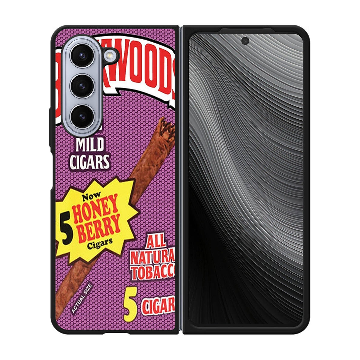 Backwoods Honey Berry Cigars Case Samsung Galaxy z Fold 5 5G BC0409