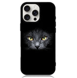 Black Cat Face Case iPhone 16 Pro BC0410