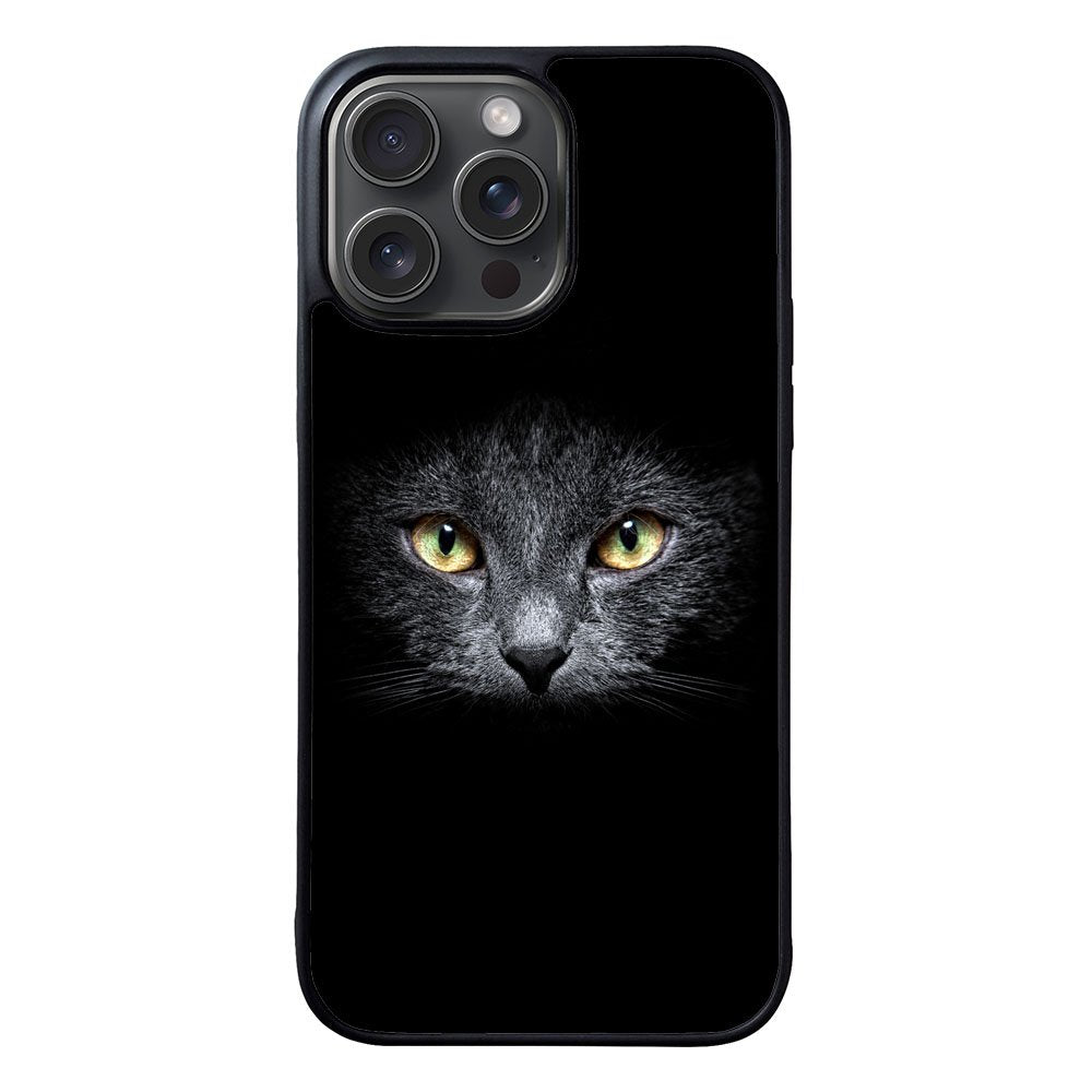 Black Cat Face Case iPhone 15 Pro Max BC0410