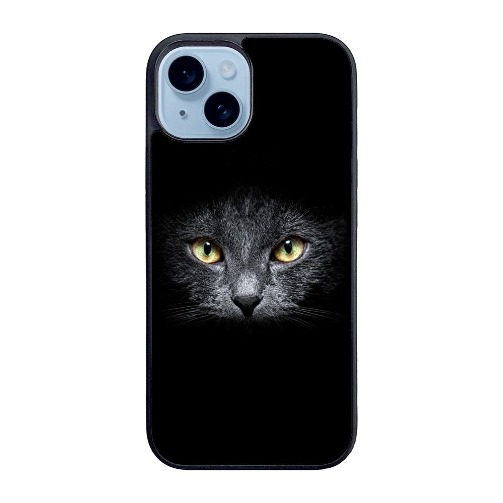 Black Cat Face Case iPhone 15 Plus BC0410