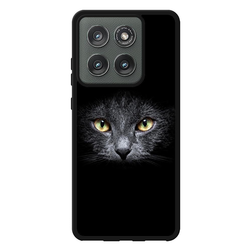 Black Cat Face Case Motorola Moto Edge 2025 BC0410