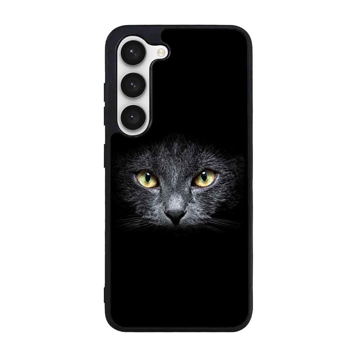 Black Cat Face Case Samsung Galaxy S24 FE 5G BC0410