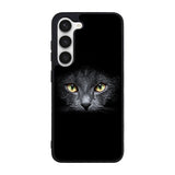 Black Cat Face Case Samsung Galaxy S24 Plus 5G BC0410