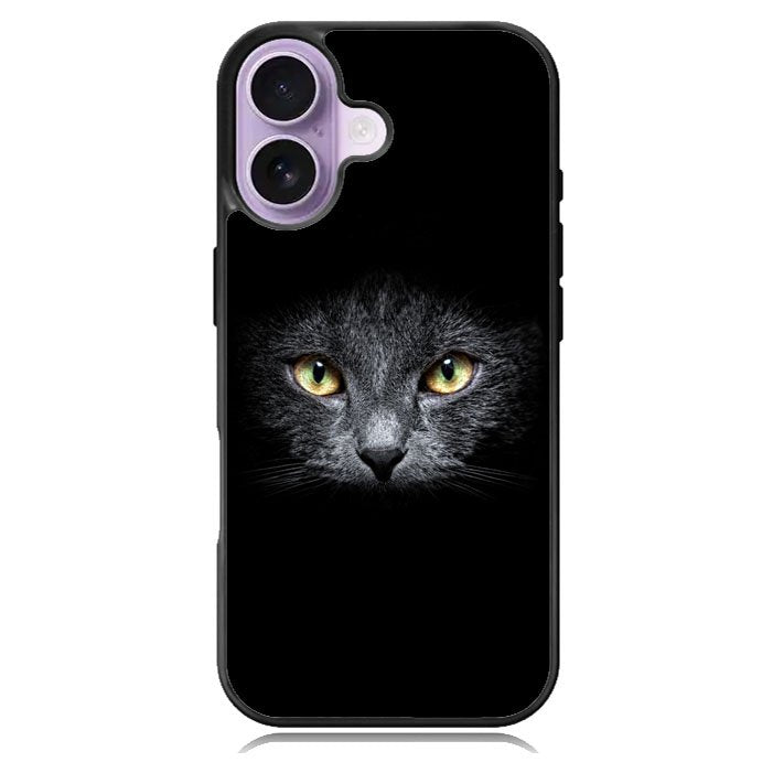 Black Cat Face iPhone 17 Case BC0410