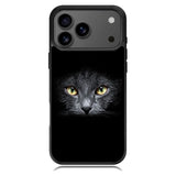 Black Cat Face iPhone 17 Pro Max Case BC0410