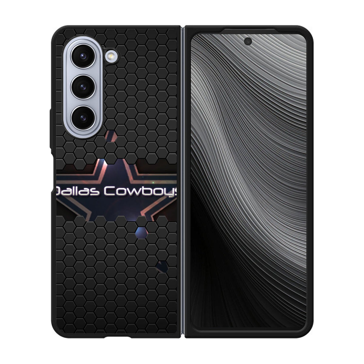 dallas cowboys black star Case Samsung Galaxy z Fold 5 5G BC0416