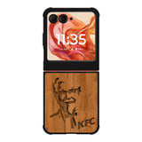 KFC Logo Wood Motorola Moto Razr 2025/2024 , Moto Razr 60/50 Case BC0452