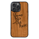 KFC Logo Wood Case iPhone 15 Pro BC0452