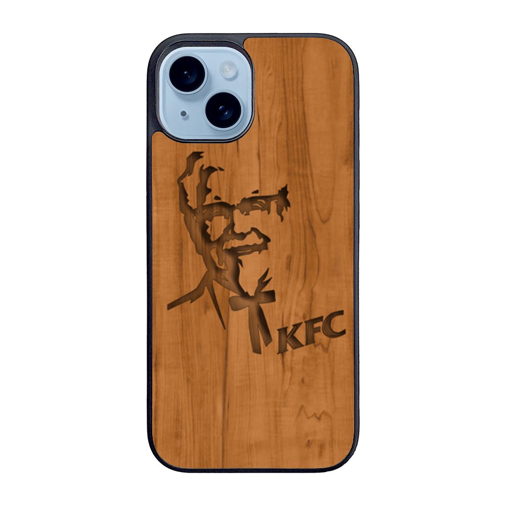 KFC Logo Wood Case iPhone 15 Plus BC0452