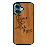 KFC Logo Wood Case iPhone 16 Plus BC0452