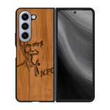 KFC Logo Wood Case Samsung Galaxy z Fold 5 5G BC0452