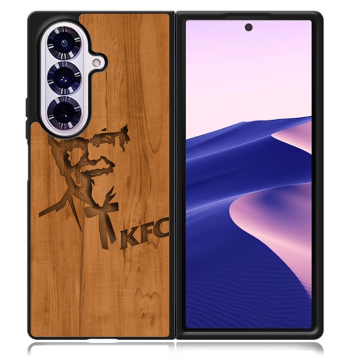 KFC Logo Wood Samsung Galaxy Z Fold 7 5G Case BC0452