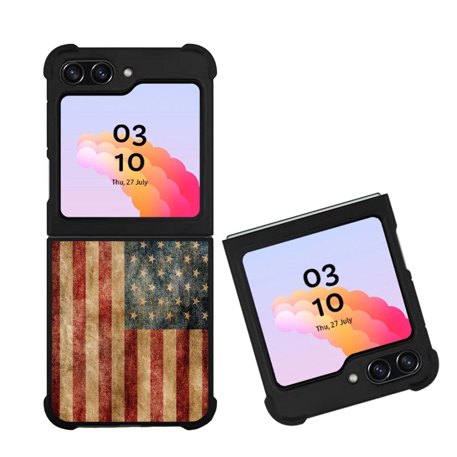 Vintage American Flag Case Samsung Galaxy Z Flip 5 5G BC0504