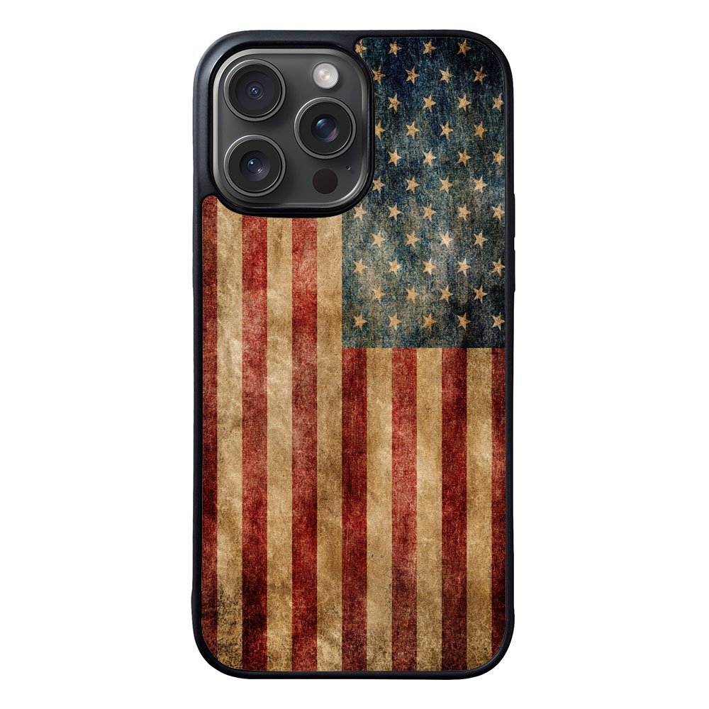Vintage American Flag Case iPhone 15 Pro BC0504