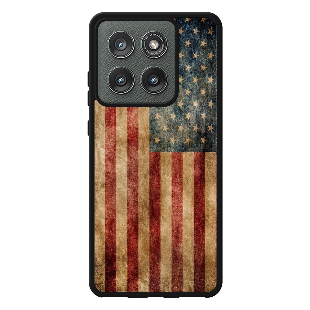 Vintage American Flag Case Motorola Moto Edge 2025 BC0504