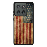 Vintage American Flag Case Motorola Moto Edge 2025 BC0504