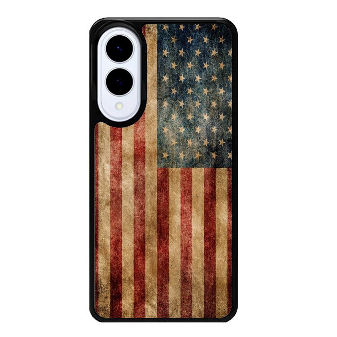 Vintage American Flag Samsung Galaxy S25 Edge Case BC0504