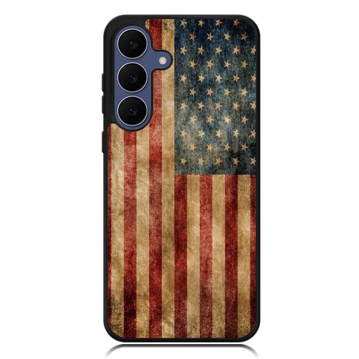 Vintage American Flag Samsung Galaxy S25 FE Case BC0504