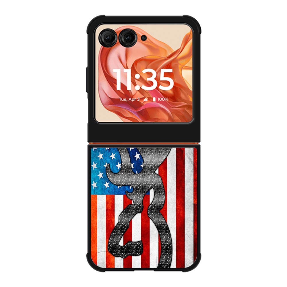 Camo American Flag Motorola Moto Razr 2025/2024 , Moto Razr 60/50 Case BC0475