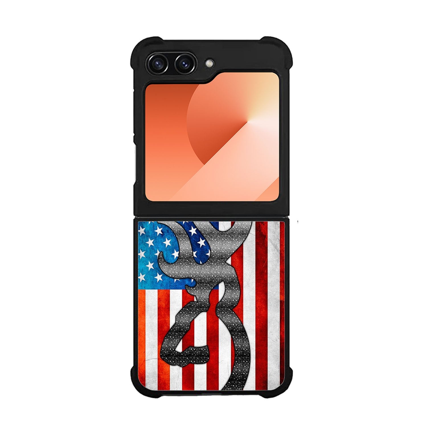 Camo American Flag Case Samsung Galaxy Z Flip 6 5G BC0475