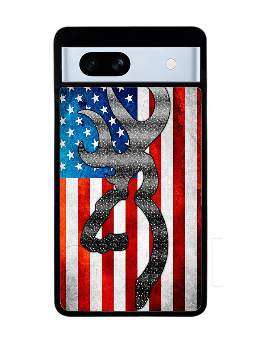 Camo American Flag 1st Google Pixel 7A Case