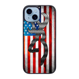 Camo American Flag Case iPhone 15 BC0475