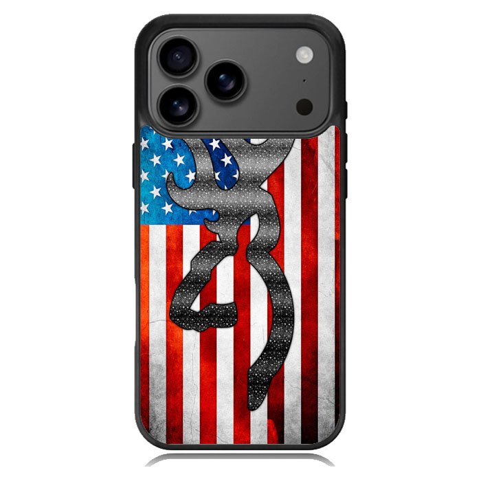 Camo American Flag iPhone 17 Pro Case BC0475