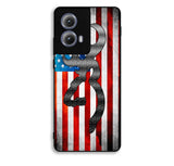 Camo American Flag 1st Motorola Moto Edge 2024 Case FE3437