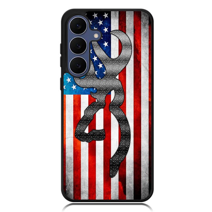 Camo American Flag Samsung Galaxy S25 FE Case BC0475