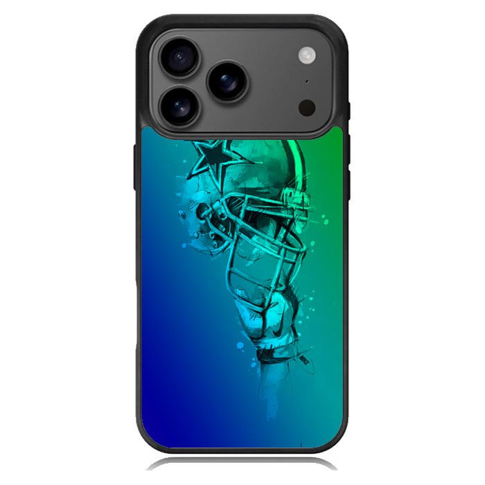 Cowboys helmet falling iPhone 17 Pro Case BC0478