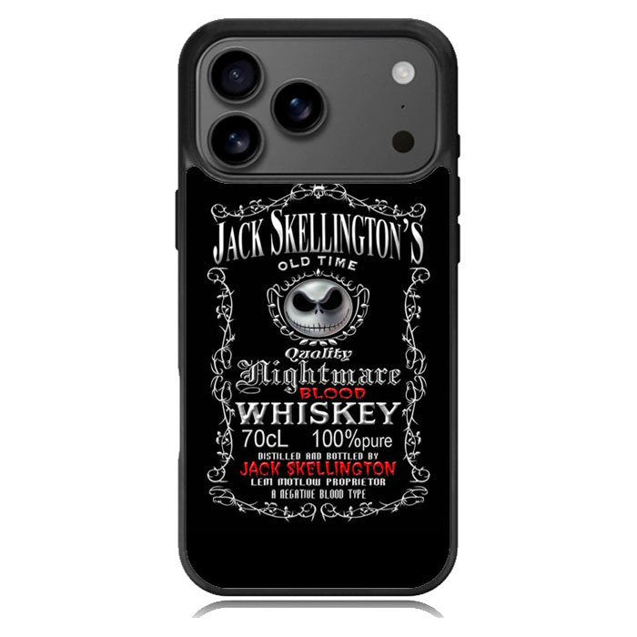 Jack Skellington Blood Whiskey iPhone 17 Pro Case BC0507