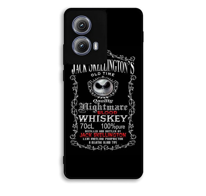 Jack Skellington Blood Whiskey Motorola Moto Edge 2024 Case BC0507