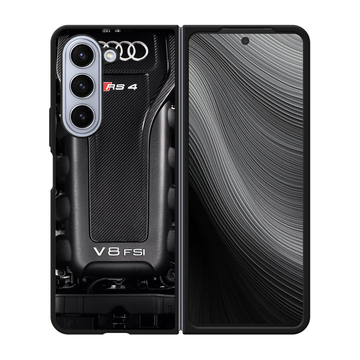 Audi RS 4 engine Case Samsung Galaxy z Fold 5 5G BC0473