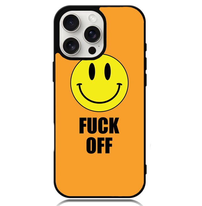 Fuck Off Smiley Case iPhone 16 Pro Max BC0489