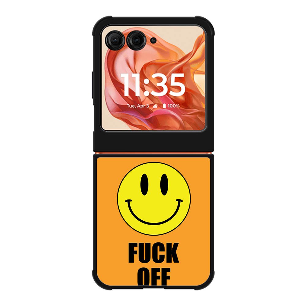 Fuck Off Smiley Motorola Moto Razr 2025/2024 , Moto Razr 60/50 Case BC0489