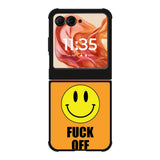 Fuck Off Smiley Motorola Moto Razr 2025/2024 , Moto Razr 60/50 Case BC0489