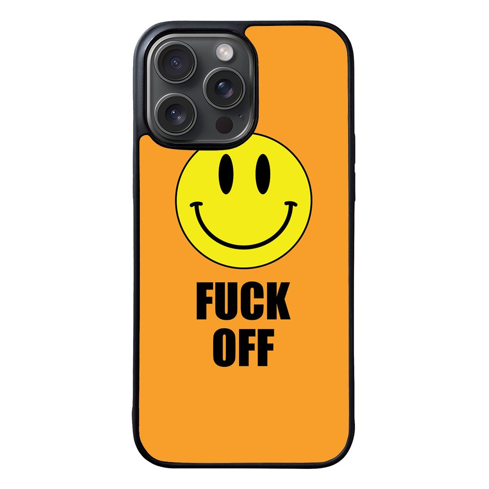 Fuck Off Smiley Case iPhone 15 Pro BC0489