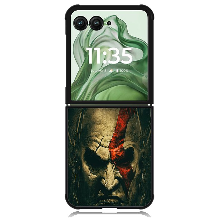 God Of War Kratos X5729 Motorola Moto Razr+ Plus 2024/2025 Case, Motorola Razr 50 Ultra/50s Ultra Case