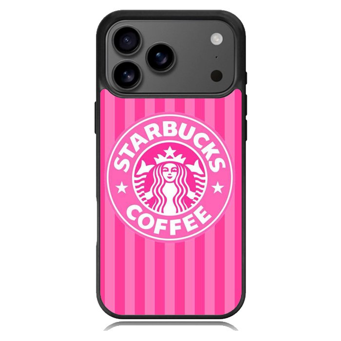 Starbucks Pink Stripes X5719 iPhone 17 Pro Max Case