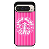 Starbucks Pink Stripes X5719 Google Pixel 9 | Google Pixel 9 Pro Case