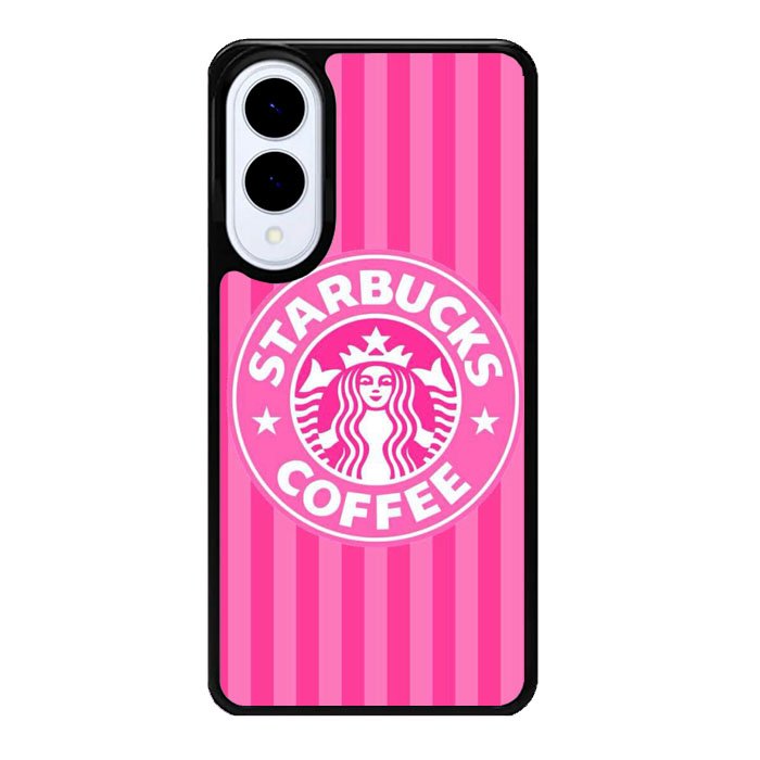 Starbucks Pink Stripes X5719 Samsung Galaxy S25 Edge Case