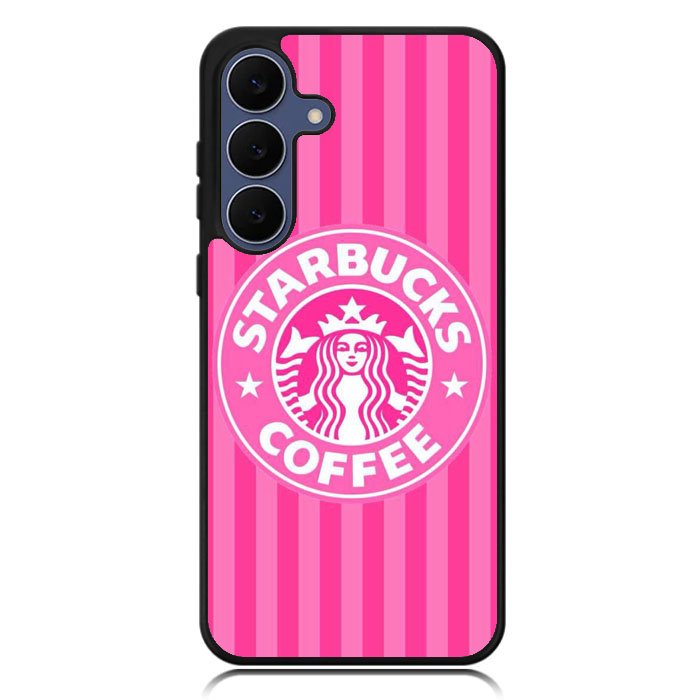 Starbucks Pink Stripes X5719 Samsung Galaxy S25 FE Case