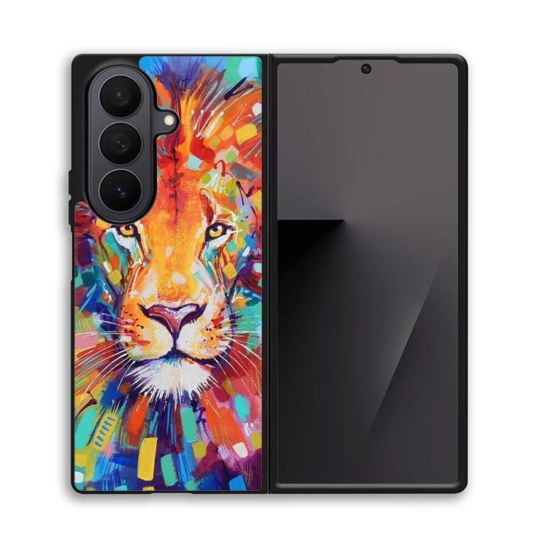 Abstract Lion X5731 Samsung Galaxy Z Fold 7 Case
