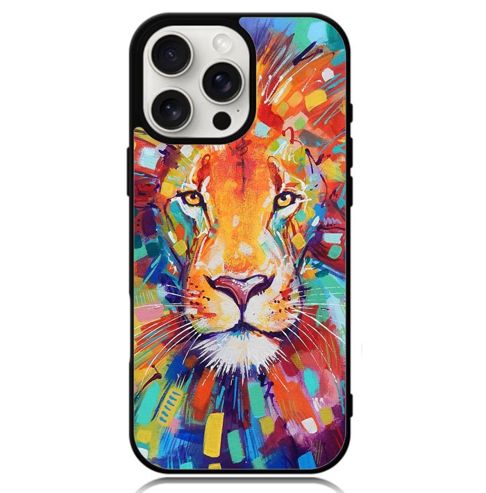 Abstract Lion X5731 iPhone 16 Pro Case
